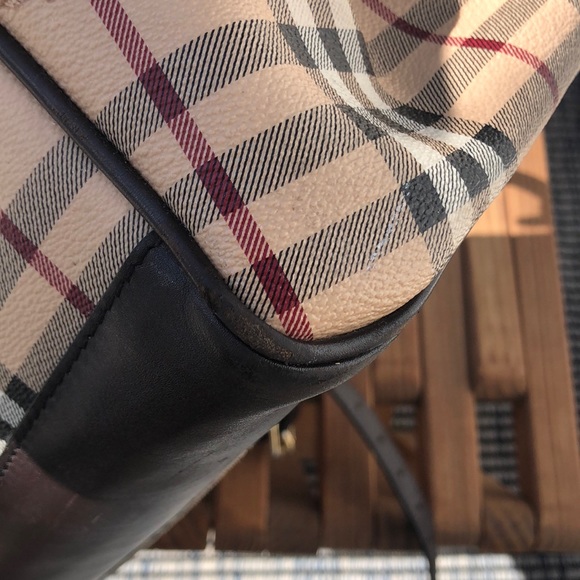 Burberry Haymarket Diaper Shoulder Crossbody Bag - Picture 15 of 16